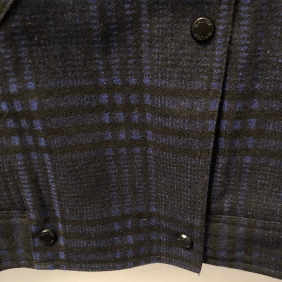 Navy/black plaid Size medium Jacket - Picture 6 of 10